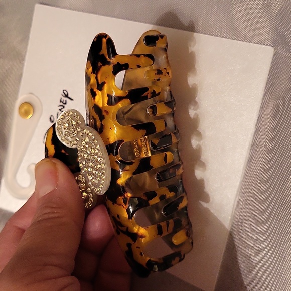 Mickey hair clip gem detail new on card - Picture 2 of 3